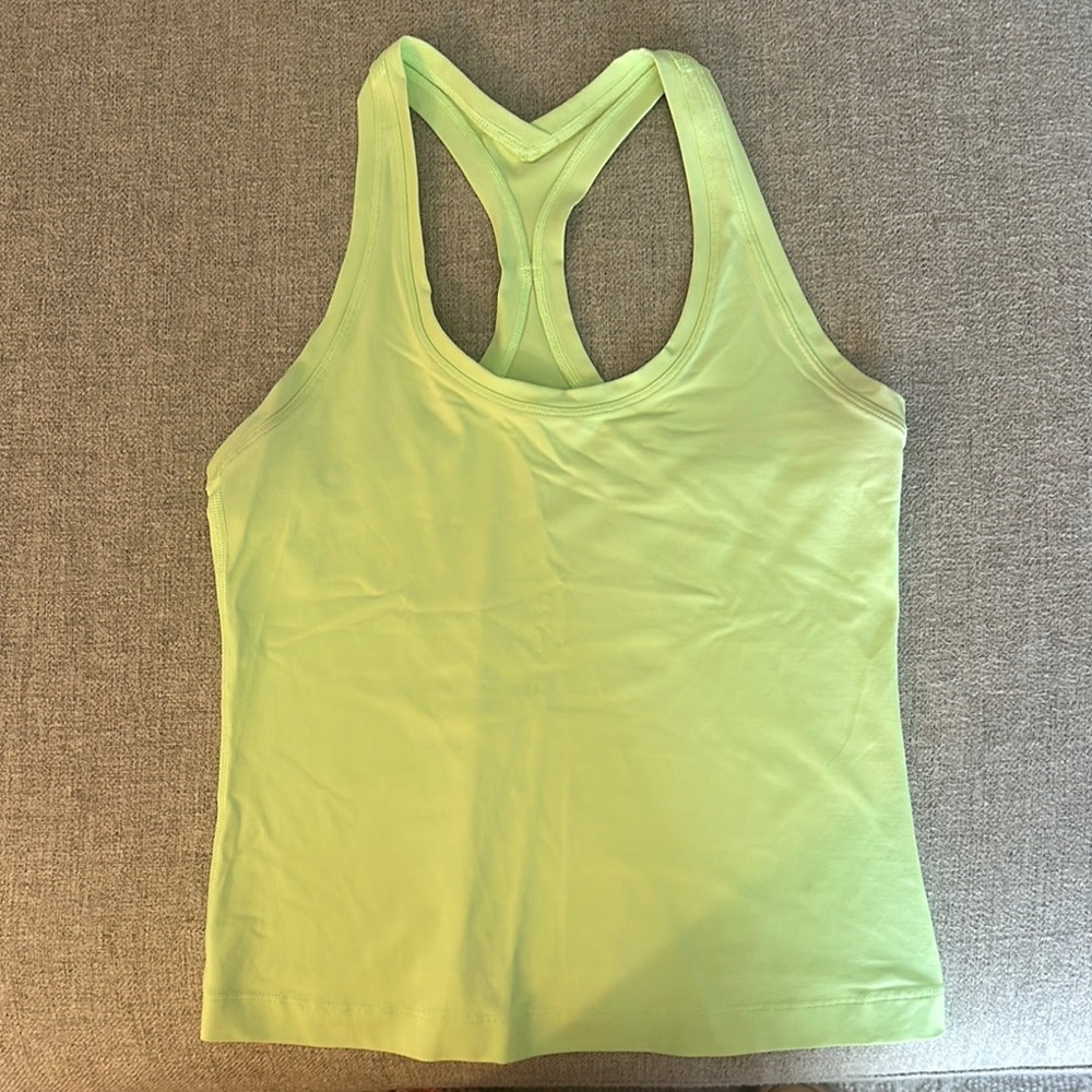 Lululemon Athletica Yellow Fitted Sleeveless Tank Top